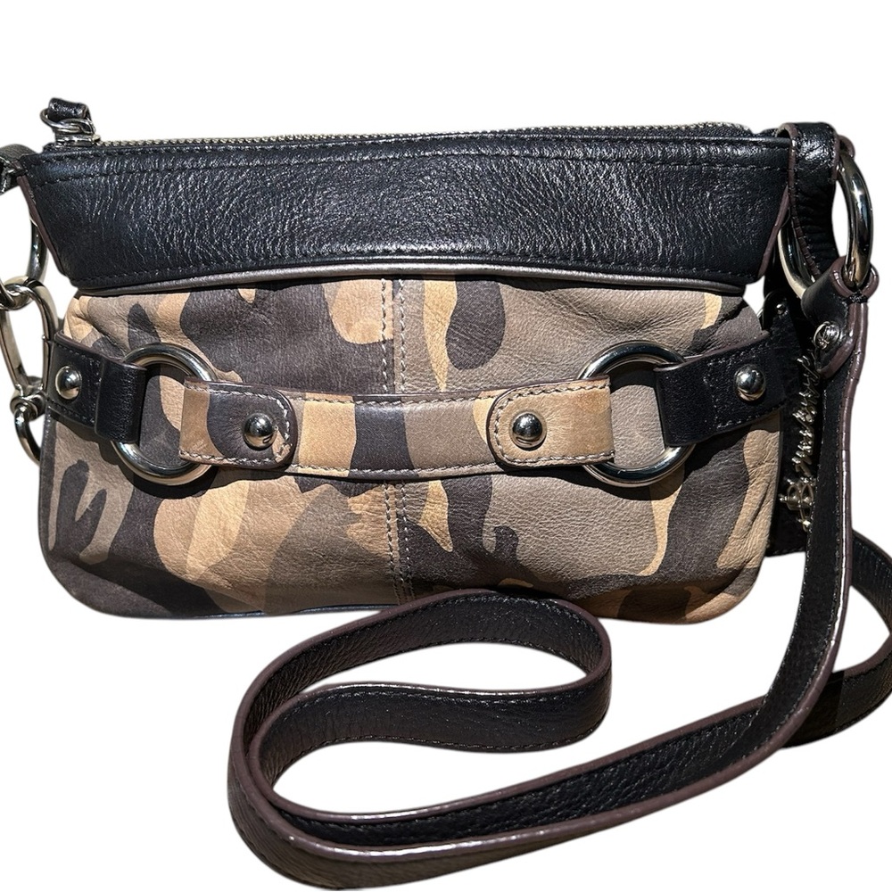 Small Camouflage Leather Crossbody Bag